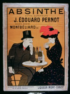 「アブサンエクストラスーペリア」、モンベリアール、リカーモンクリストのためにJ.エドワードパーノットが制作 作： Leonetto Cappiello